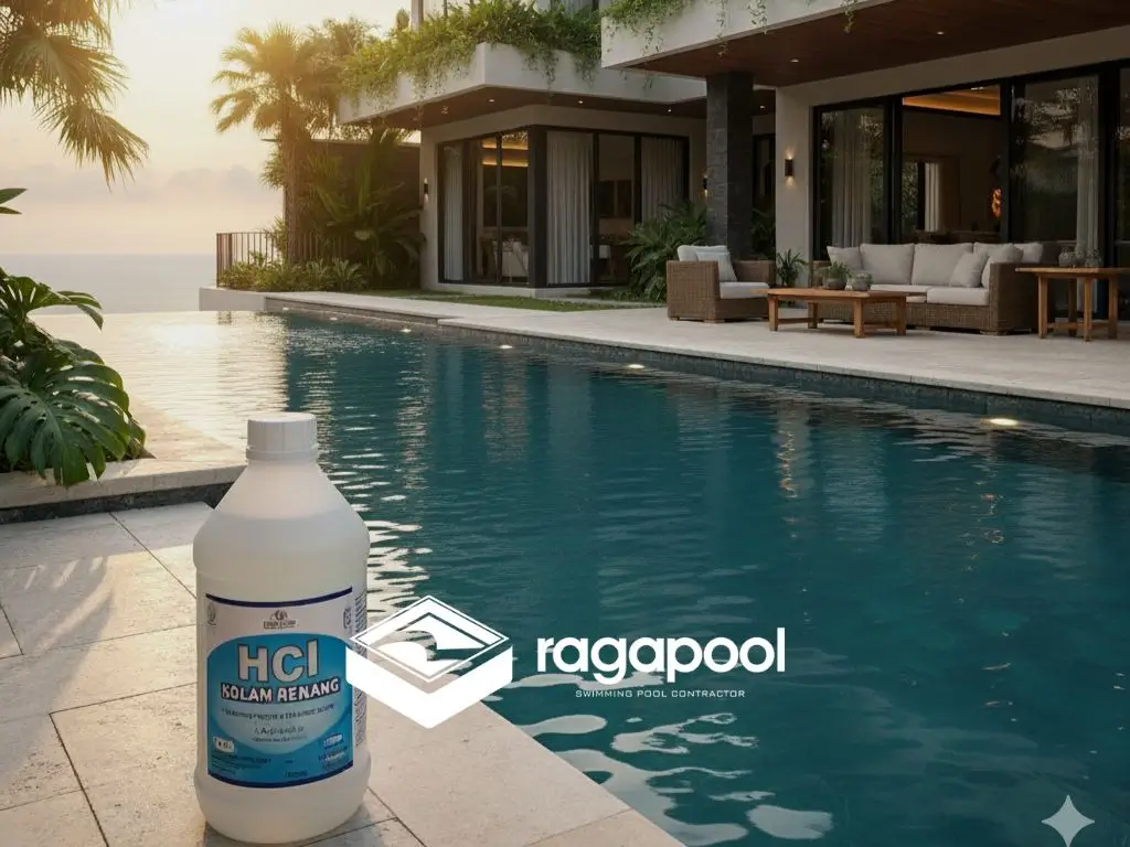 fungsi HCl pada kolam renang